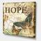 Designart - Inspirational Butterflies Hope - Cottage Canvas Wall Art